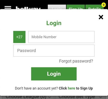 Betway login