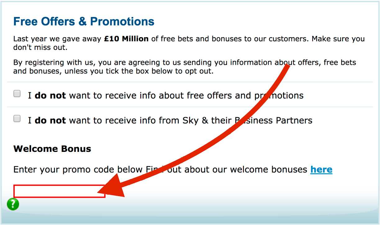 Skybet free bet codes
